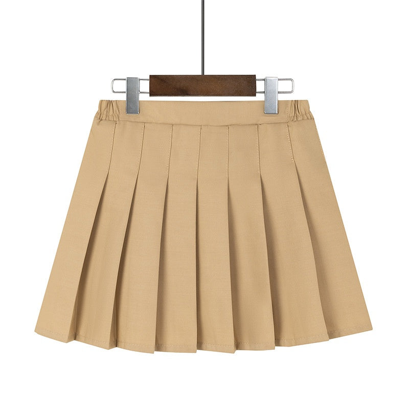 Girl's Pleated Skirt, Children's Short Skirt, School Uniform