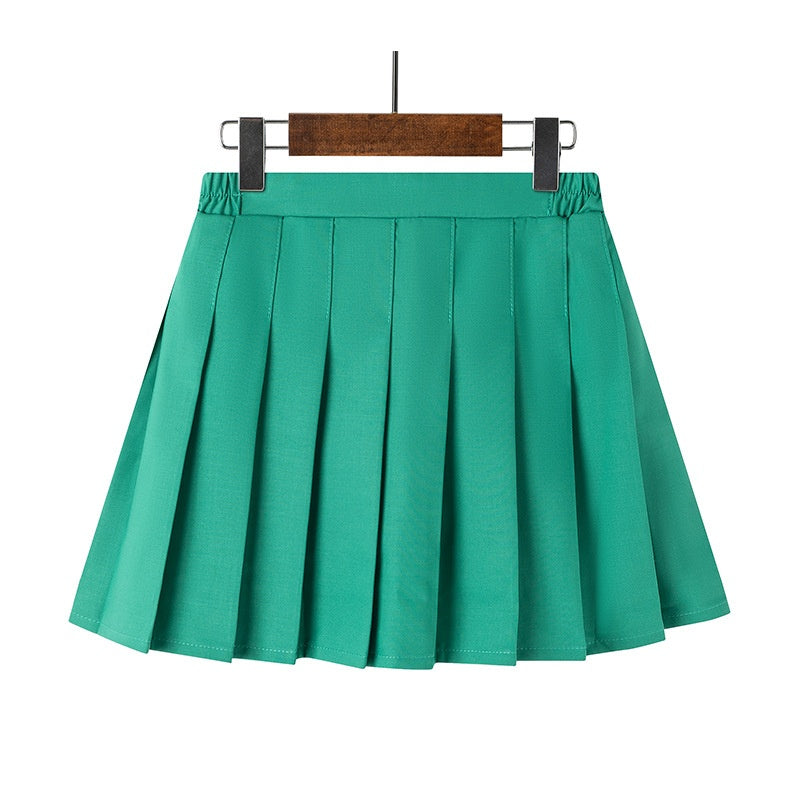 Girl's Pleated Skirt, Children's Short Skirt, School Uniform