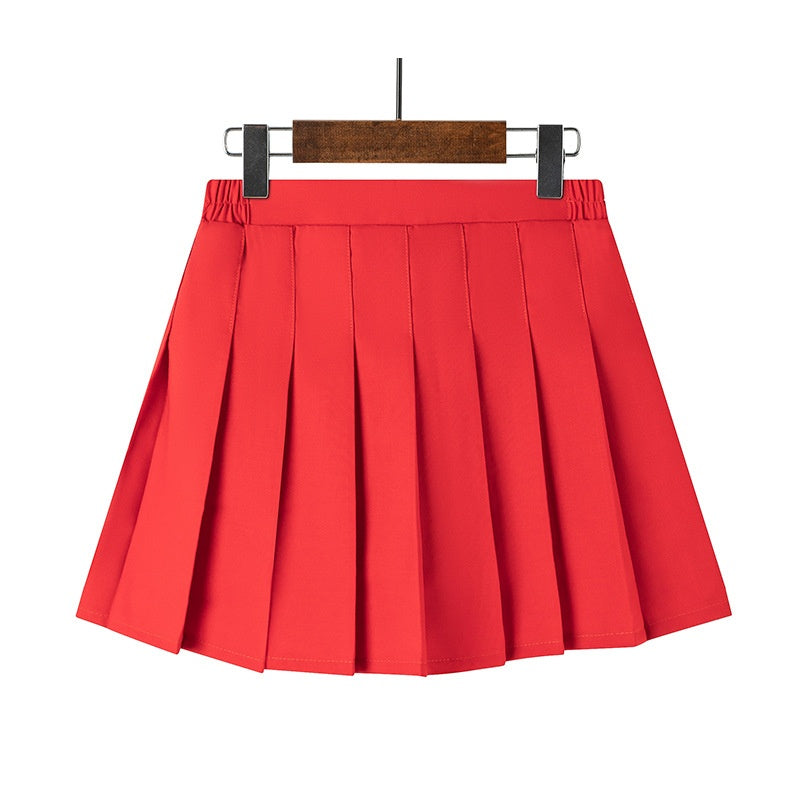 Girl's Pleated Skirt, Children's Short Skirt, School Uniform