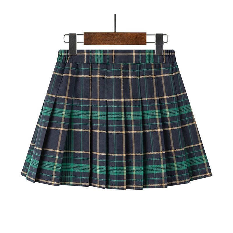 Girl's Pleated Skirt, Children's Short Skirt, School Uniform