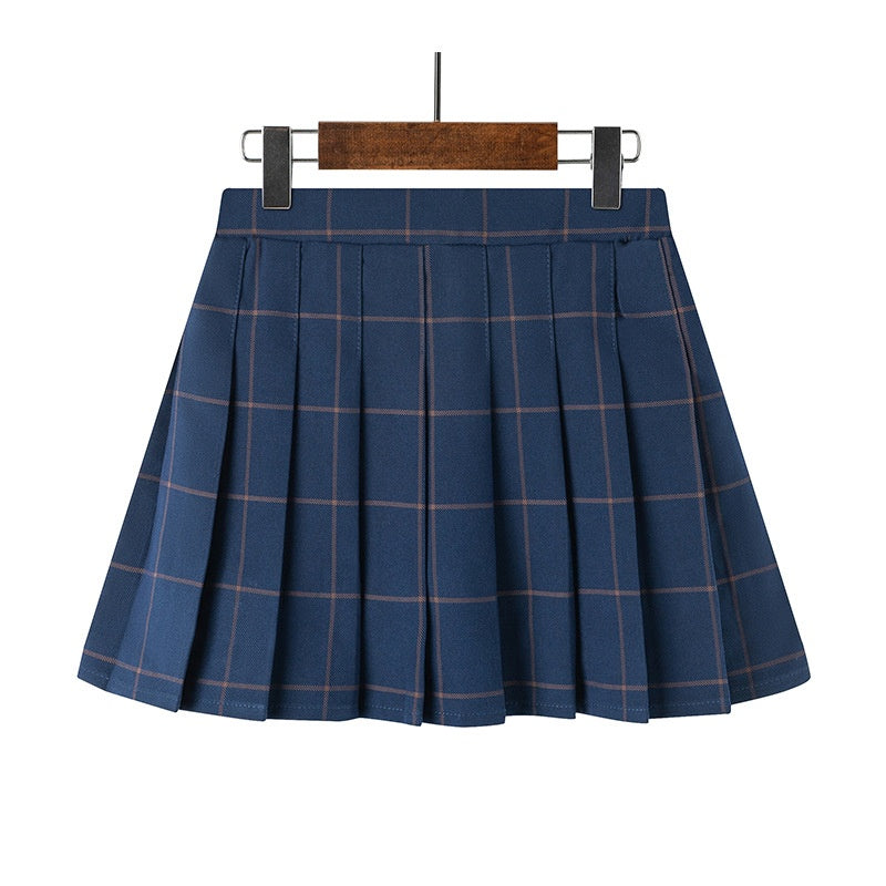 Girl's Pleated Skirt, Children's Short Skirt, School Uniform
