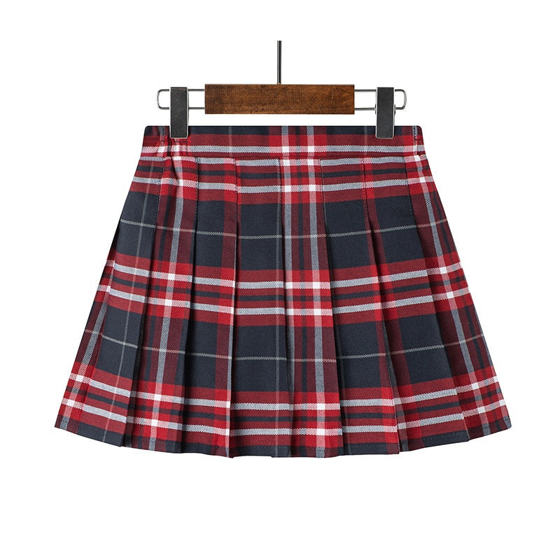 Girl's Pleated Skirt, Children's Short Skirt, School Uniform