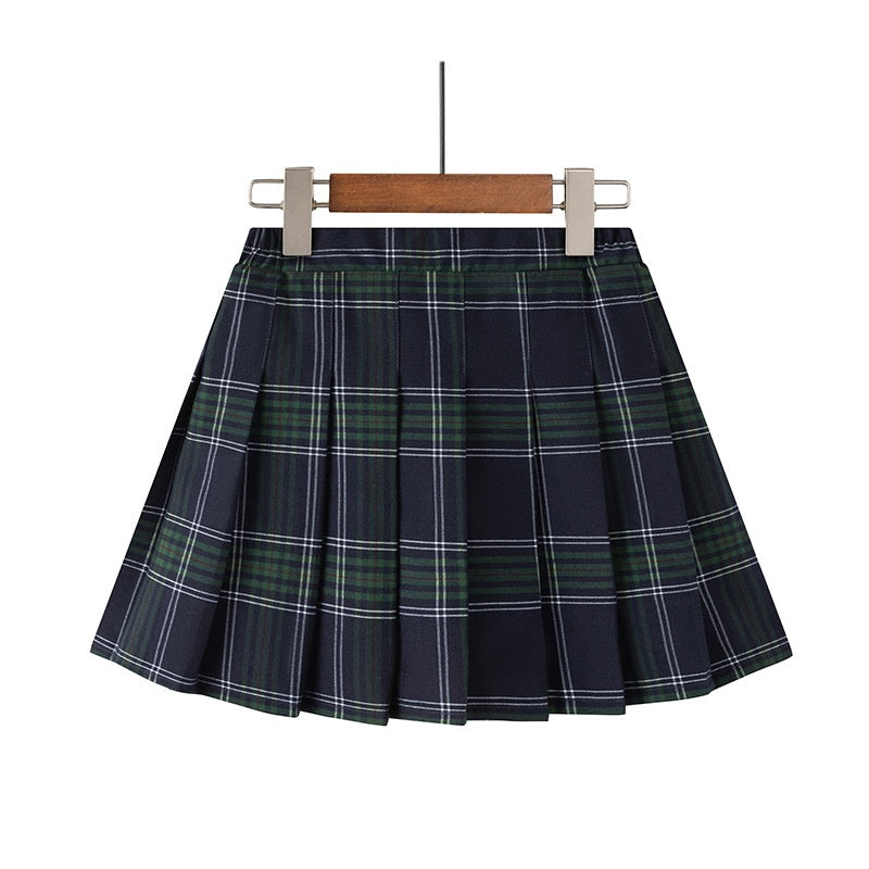 Girl's Pleated Skirt, Children's Short Skirt, School Uniform