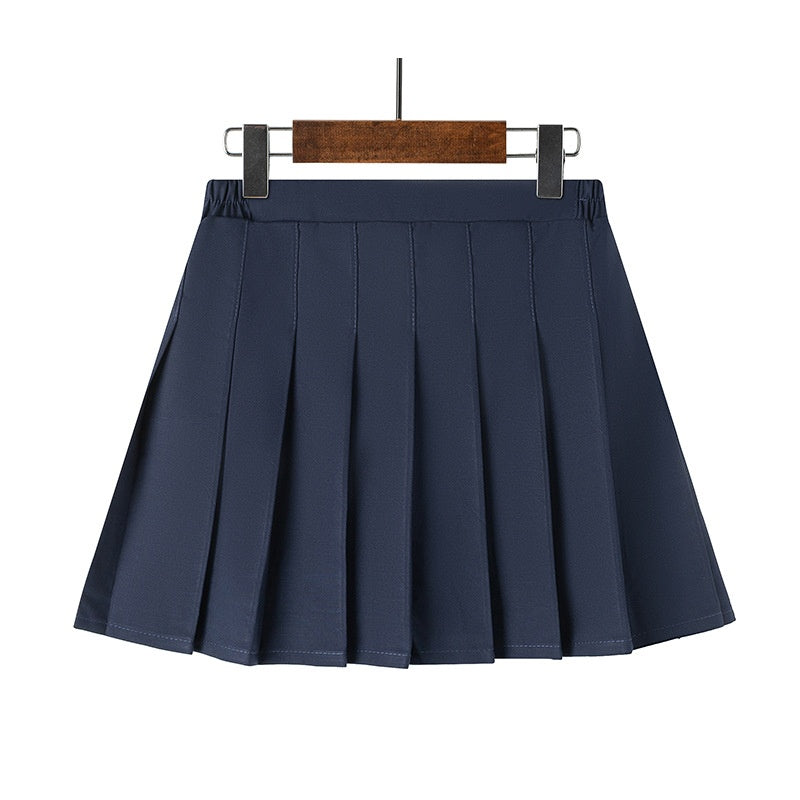 Girl's Pleated Skirt, Children's Short Skirt, School Uniform