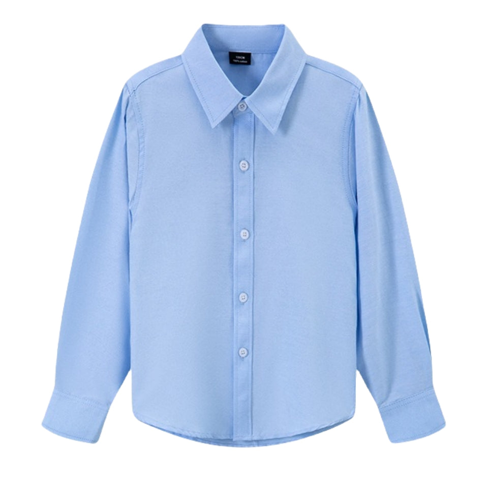 DANUOKU Boys Dress Shirts Tuxedo Shirt Long-Sleeve Button Down Shirt
