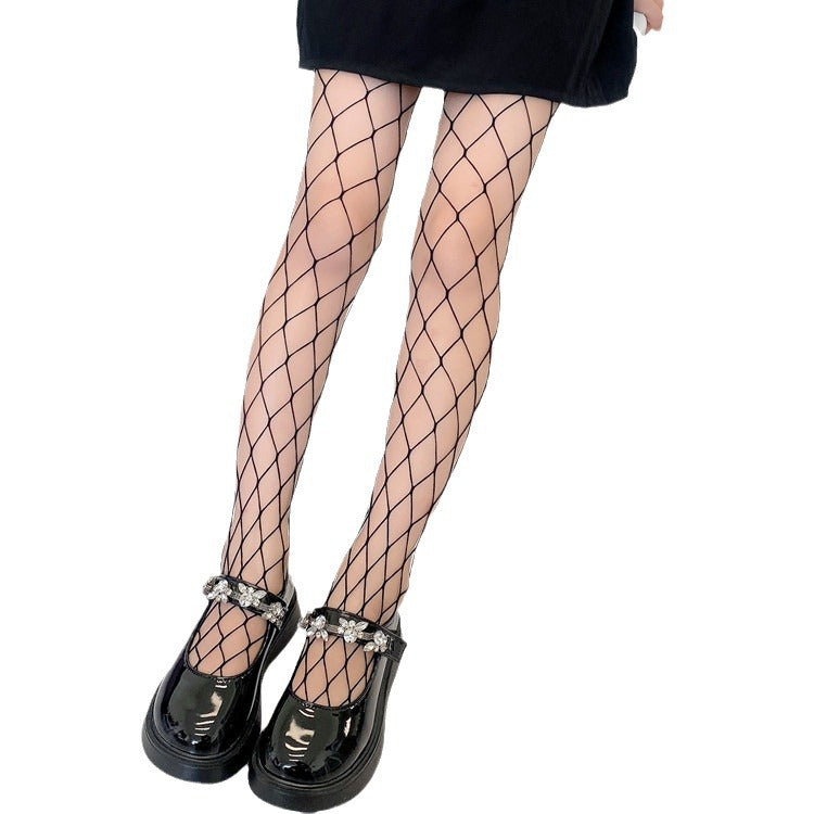 DANUOKU Mädchen-Strass-Fischernetz-Socken, 2 Stück, Strass-Socken, glitzernde Strumpfhosen