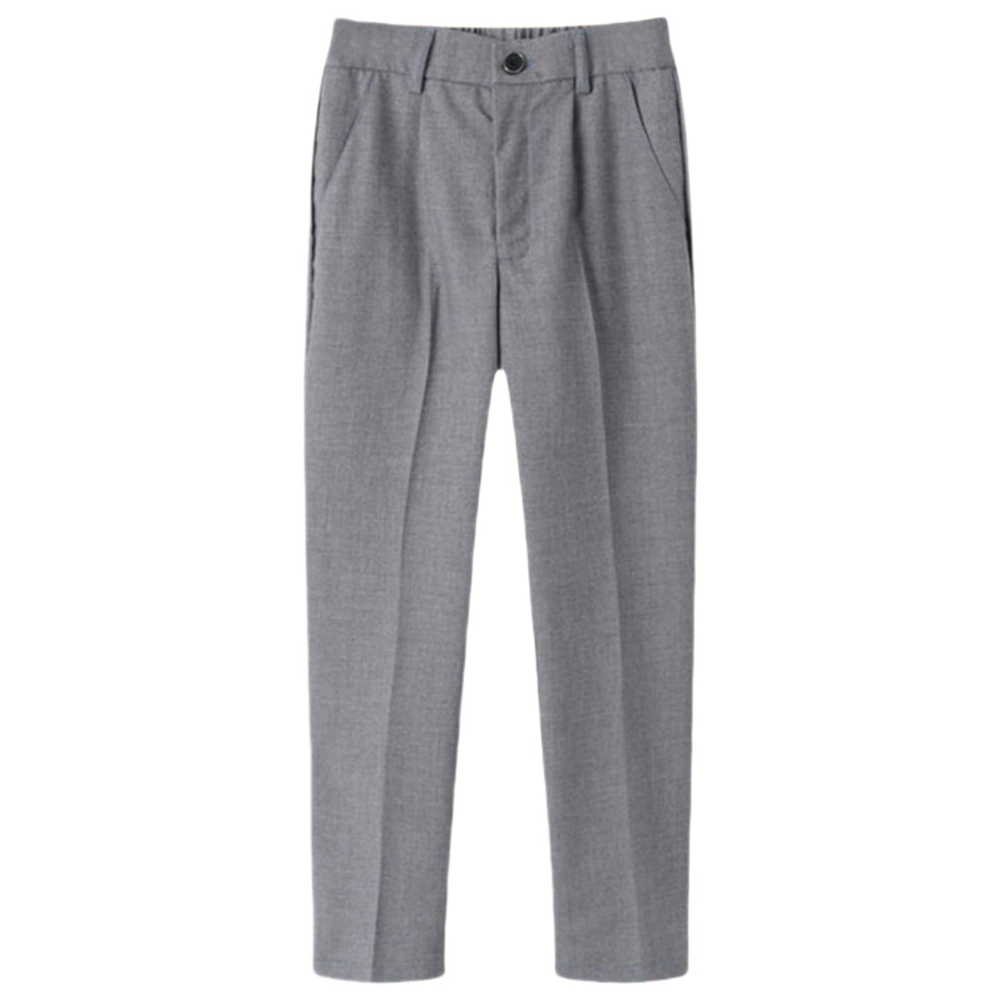 Boys Dress Pants Kids School Uniform Pants Slim Fit Formal Trousers with Belt Loops, Pleated, Elastic 5-13 Years