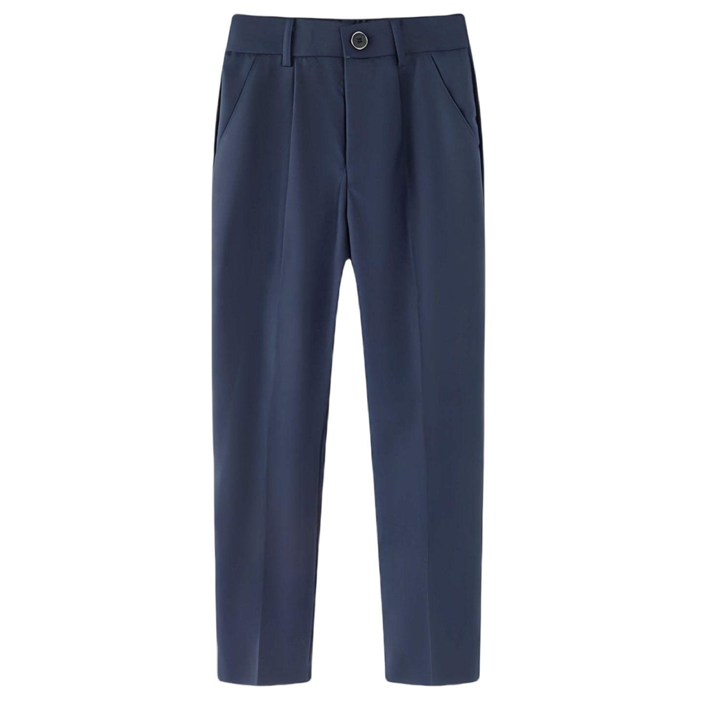 Boys Dress Pants Kids School Uniform Pants Slim Fit Formal Trousers with Belt Loops, Pleated, Elastic 5-13 Years
