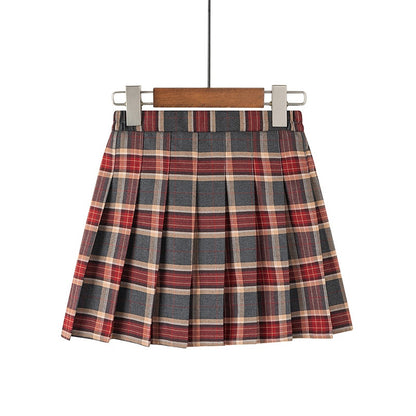 Girl's Pleated Skirt, Children's Short Skirt, School Uniform